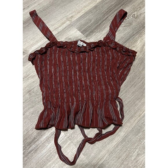 American Eagle striped crop tank‎ size Large - Picture 1 of 5